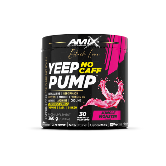 Pre-entreno Yeep Pump Sin Cafeína 360gr – Black Line