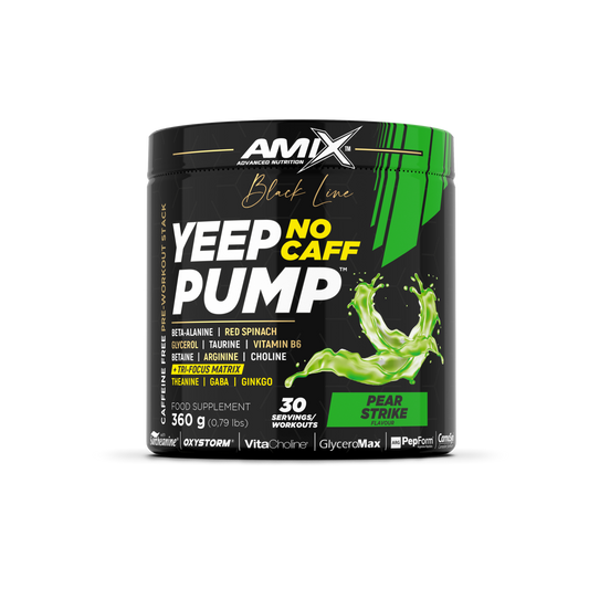 Pre-entreno Yeep Pump Sin Cafeína 360gr – Black Line